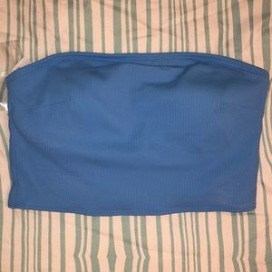 Aerie Padded Ribbed Bandeau Bikini Top